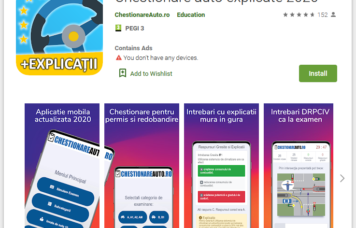 aplicatie chestionare auto