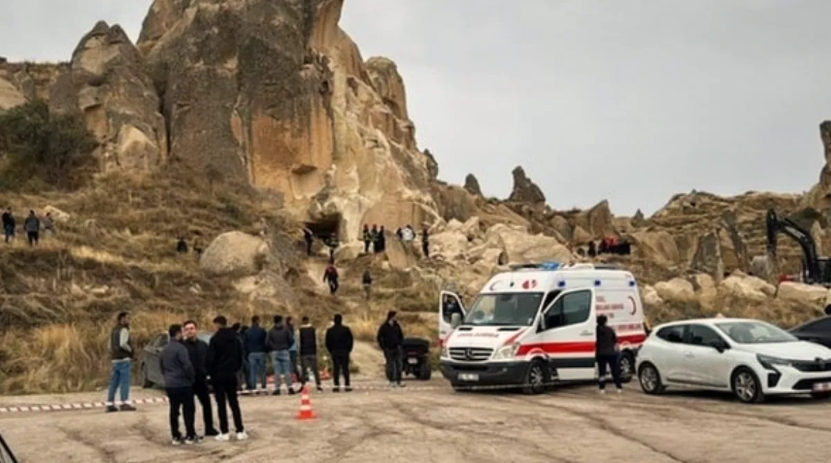 Doi morți și un rănit în Cappadocia, după prăbușirea unor stânci. Cum s-a produs tragedia (VIDEO)