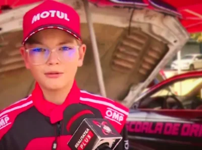 Tudor, doar 13 ani, se bate cu campionii țării la drift